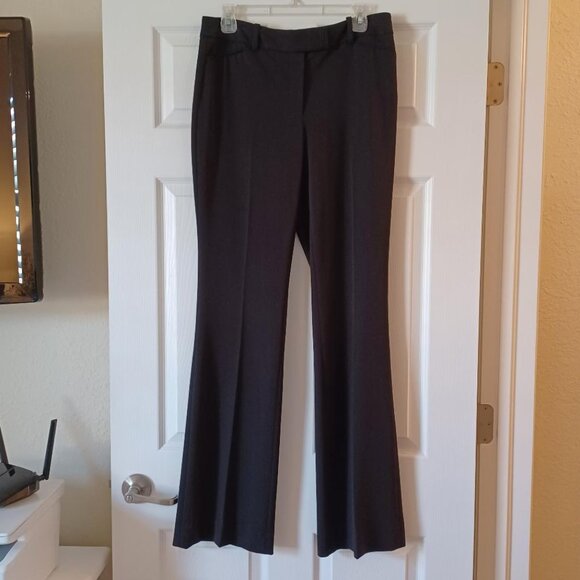 NEW! White House Black Market Seasonless Slim Flare Black Pants Size 6 Long/Tall - Picture 5 of 13